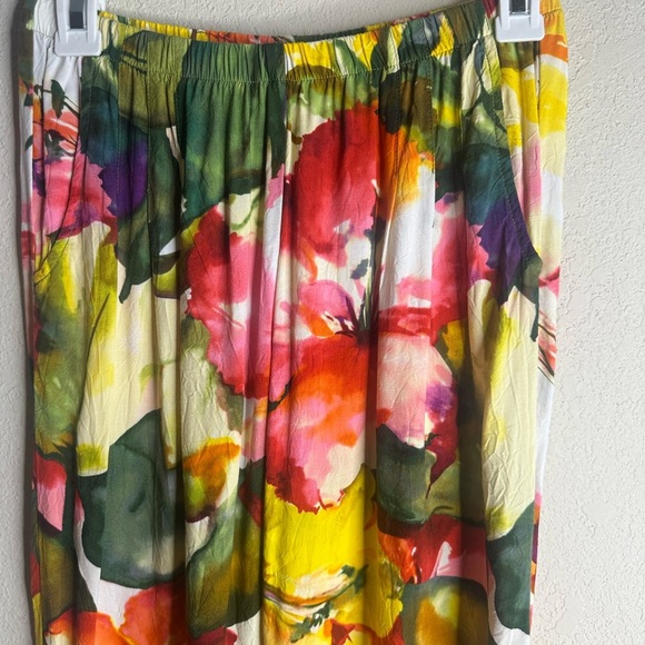 Sold Jams World Ibisco Hawaiian Floral Pants size Extra Small - Picture 2 of 5